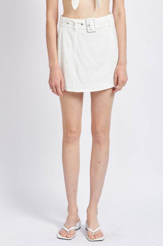 HIGH WAIST BELTED MINI SKIRT - Shop Style & More | Fresh Looks, Everyday Deals & Free Shipping