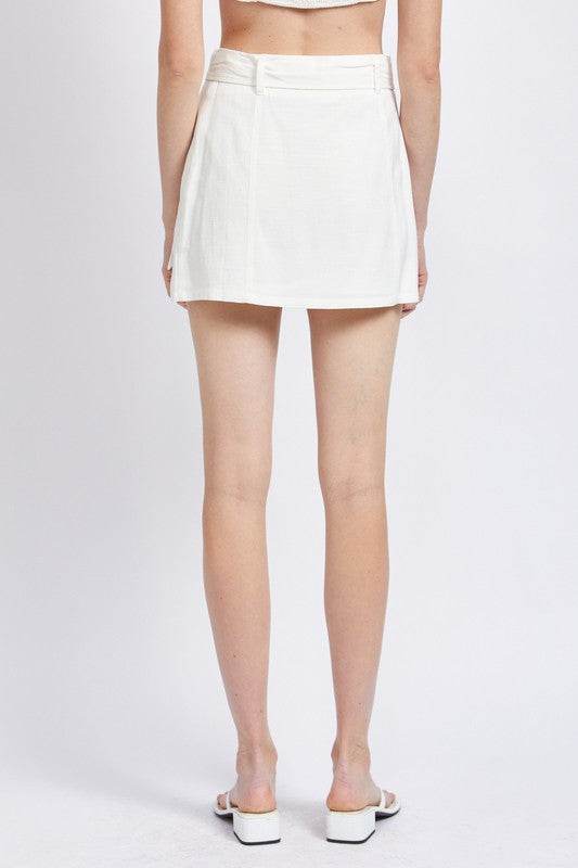 HIGH WAIST BELTED MINI SKIRT - Shop Style & More | Fresh Looks, Everyday Deals & Free Shipping