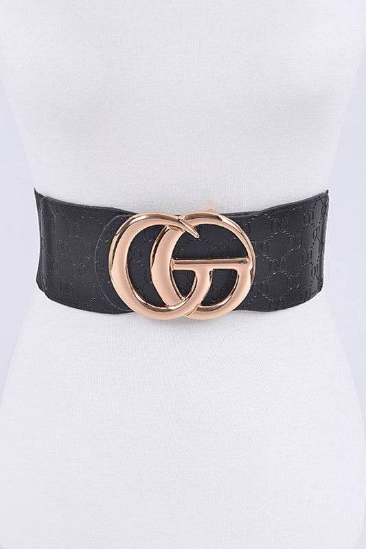 Embossed Logo Elastic Belt - Shop Style & More | Fresh Looks, Everyday Deals & Free Shipping