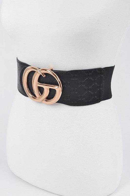 Embossed Logo Elastic Belt - Shop Style & More | Fresh Looks, Everyday Deals & Free Shipping