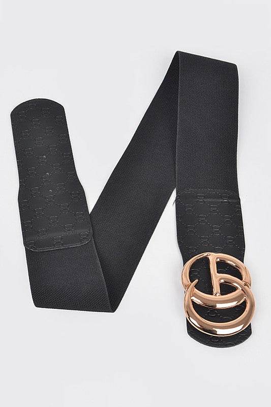Embossed Logo Elastic Belt - Shop Style & More | Fresh Looks, Everyday Deals & Free Shipping