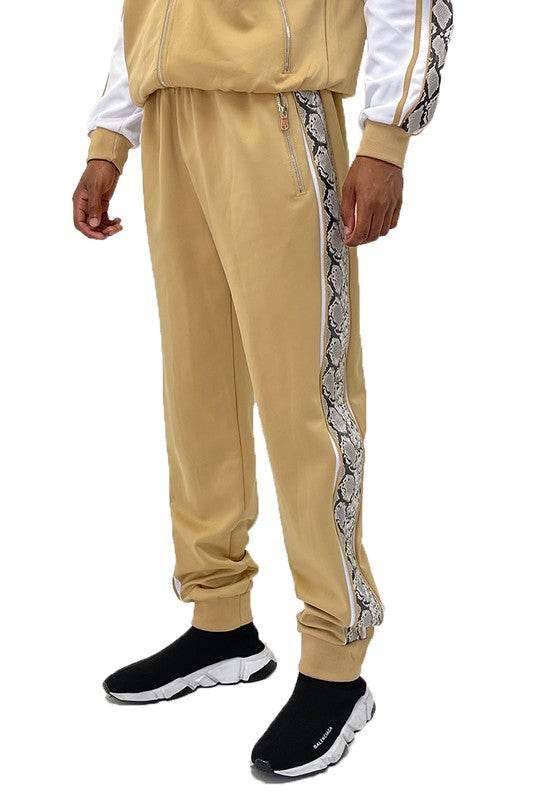 Weiv Mens Snake Side Tape Jogger Pants - Shop Style & More | Fresh Looks, Everyday Deals & Free Shipping