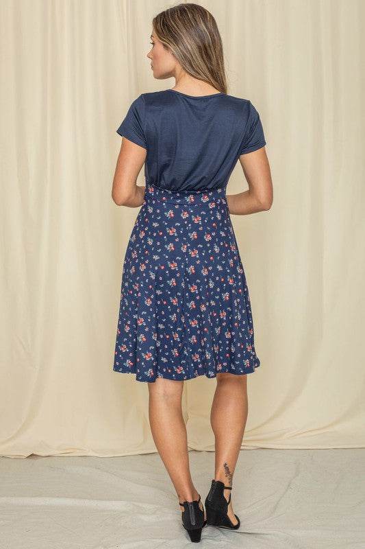 Floral Band Flare Dress - Shop Style & More | Fresh Looks, Everyday Deals & Free Shipping