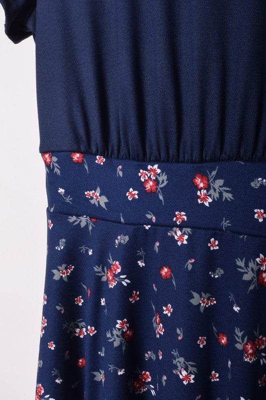 Floral Band Flare Dress - Shop Style & More | Fresh Looks, Everyday Deals & Free Shipping