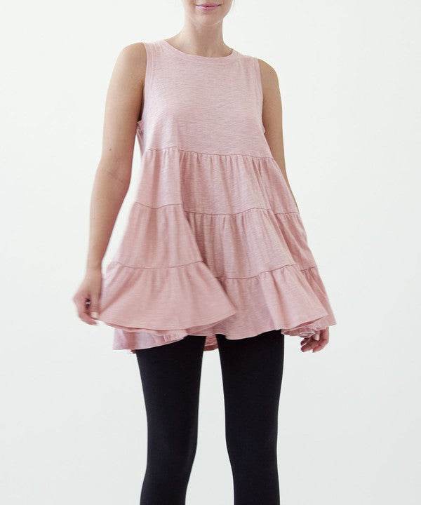 COTTON SLUB BABYDOLL TUNIC DRESS - Shop Style & More | Fresh Looks, Everyday Deals & Free Shipping