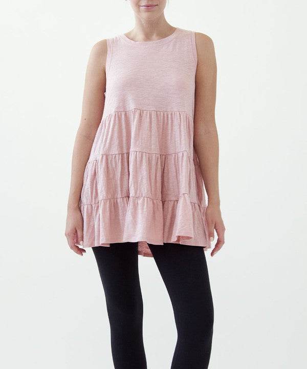 COTTON SLUB BABYDOLL TUNIC DRESS - Shop Style & More | Fresh Looks, Everyday Deals & Free Shipping