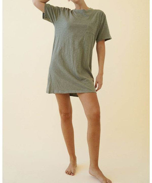 COTTON SLUB T SHIRTS DRESS - Shop Style & More | Fresh Looks, Everyday Deals & Free Shipping