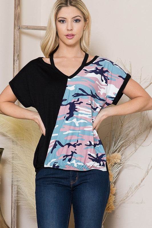 Cold Shoulder Wrap Front Top - Shop Style & More | Fresh Looks, Everyday Deals & Free Shipping