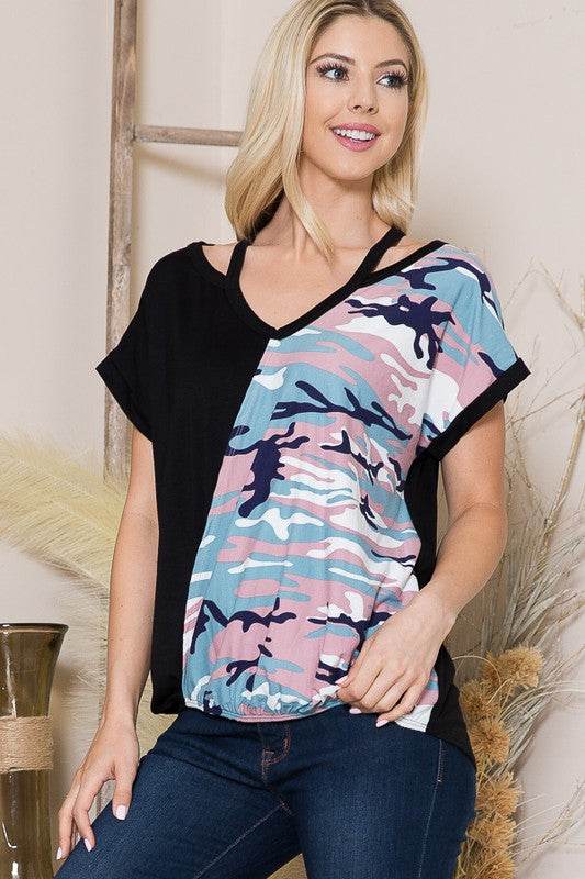 Cold Shoulder Wrap Front Top - Shop Style & More | Fresh Looks, Everyday Deals & Free Shipping
