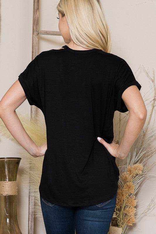 Cold Shoulder Wrap Front Top - Shop Style & More | Fresh Looks, Everyday Deals & Free Shipping