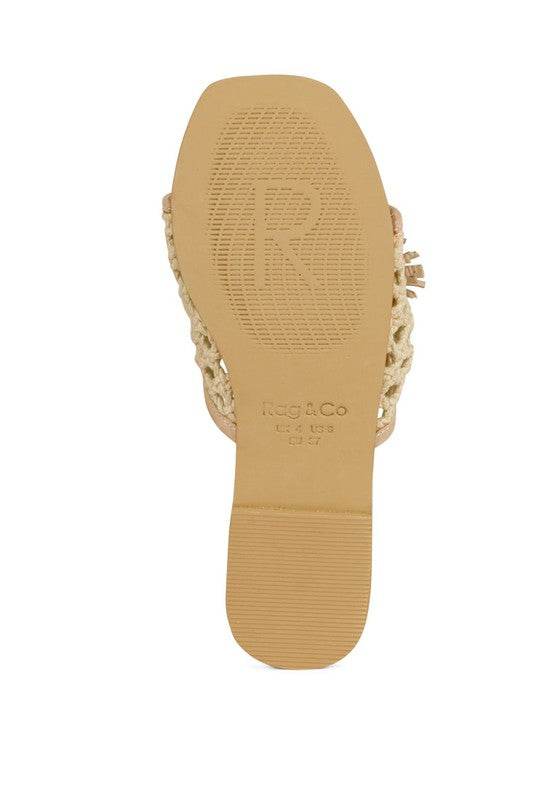 CEDAR HANDWOVEN NATURAL TASSEL FLATS - Shop Style & More | Fresh Looks, Everyday Deals & Free Shipping