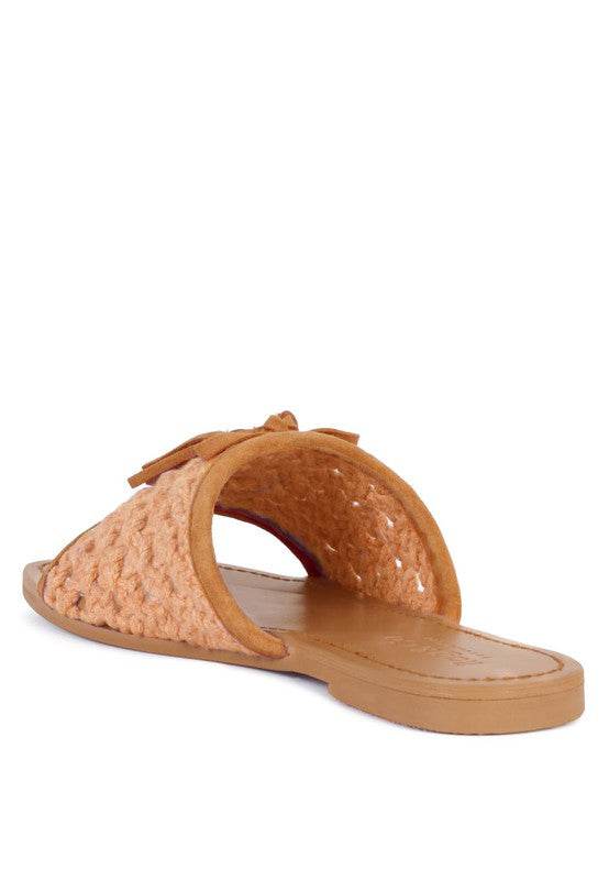 CEDAR HANDWOVEN NATURAL TASSEL FLATS - Shop Style & More | Fresh Looks, Everyday Deals & Free Shipping