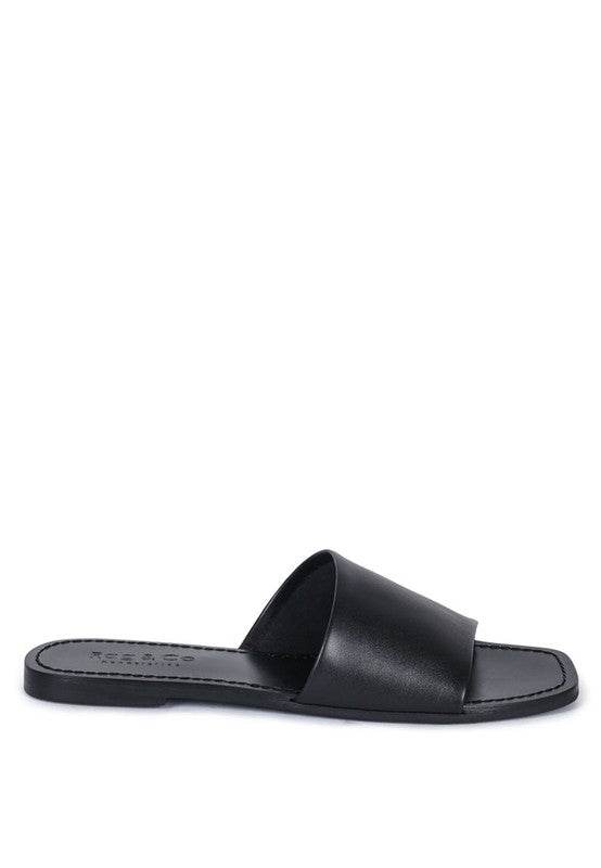 TATAMI LEATHER CLASSIC SLIDE FLATS - Shop Style & More | Fresh Looks, Everyday Deals & Free Shipping