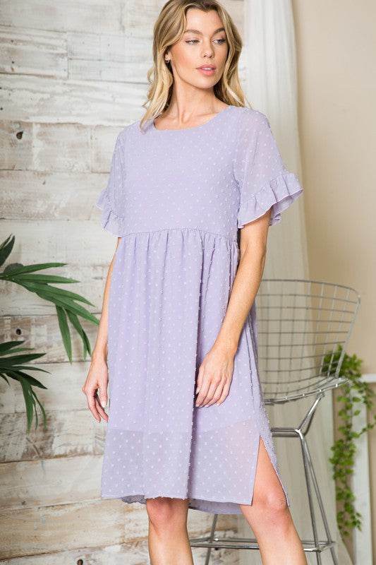 Swiss Dot Chiffon Dress - Shop Style & More | Fresh Looks, Everyday Deals & Free Shipping