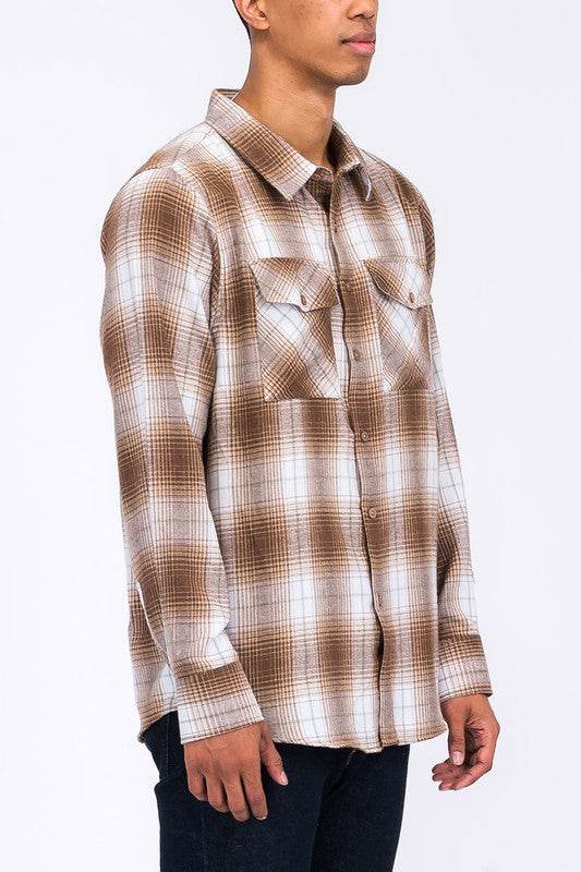 Regular Fit Checker Plaid Flannel Long Sleeve - Shop Style & More | Fresh Looks, Everyday Deals & Free Shipping
