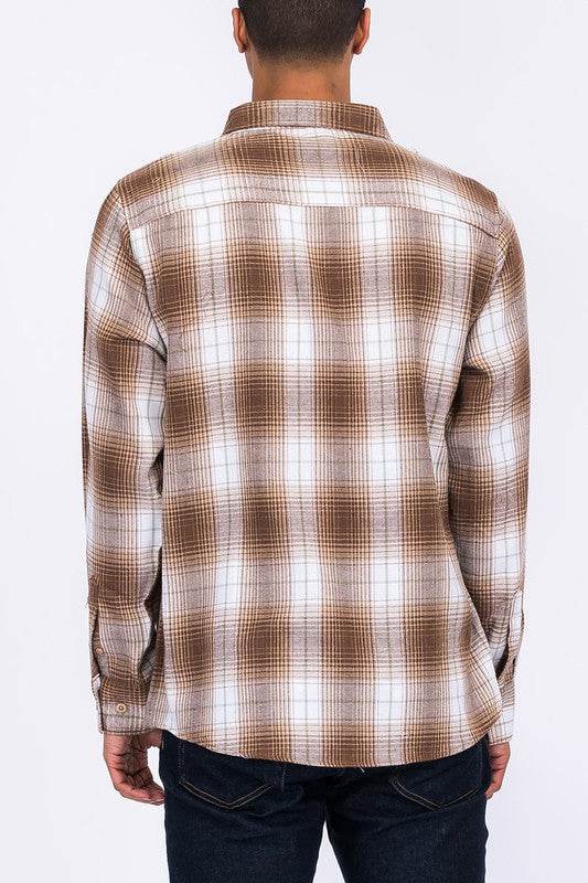 Regular Fit Checker Plaid Flannel Long Sleeve - Shop Style & More | Fresh Looks, Everyday Deals & Free Shipping