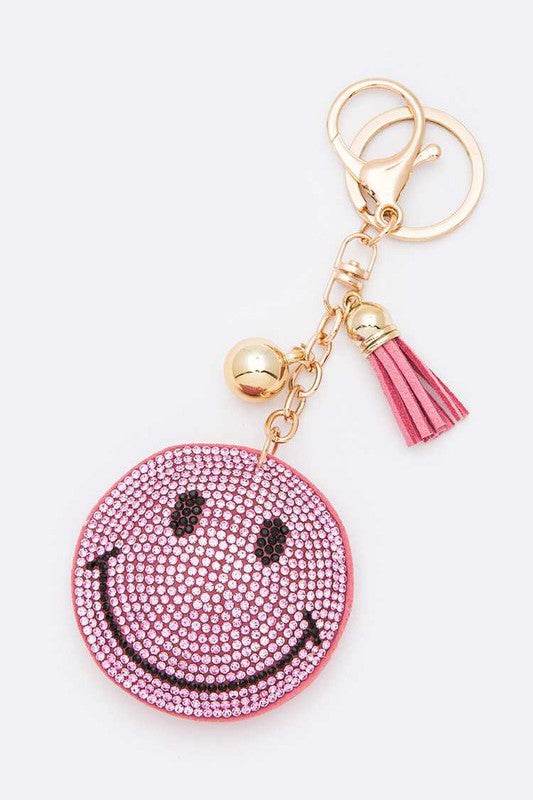 Smily Face Rhinestone Pillow Key Chain - Shop Style & More | Fresh Looks, Everyday Deals & Free Shipping