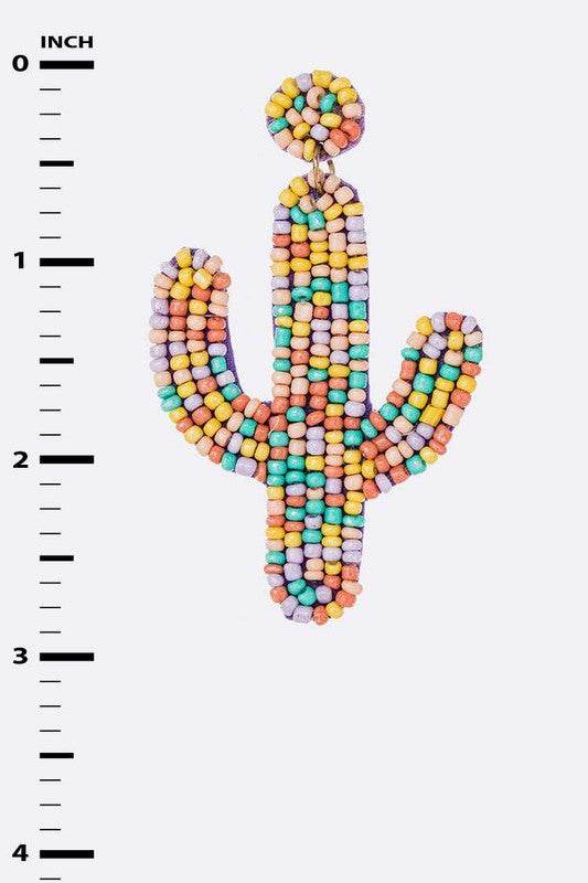 Beaded Cactus Iconic Earrings - Shop Style & More | Fresh Looks, Everyday Deals & Free Shipping