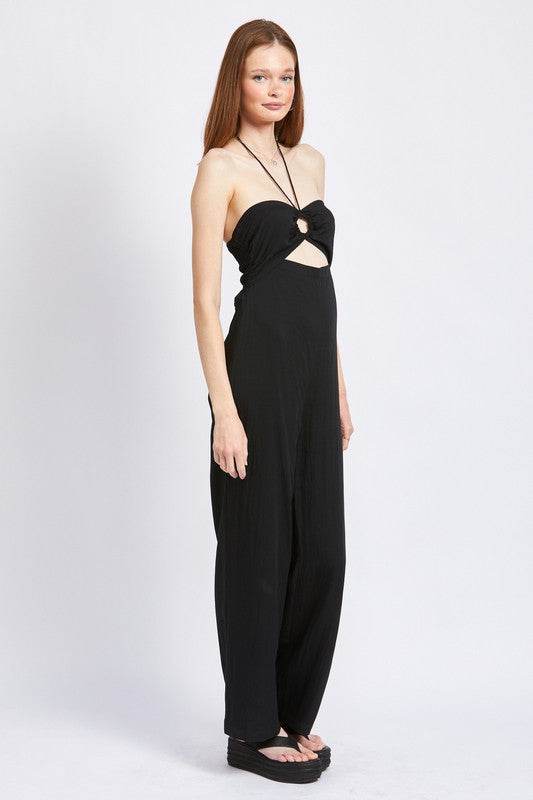 BANDEAU HALTER NECK JUMPSUIT - Shop Style & More | Fresh Looks, Everyday Deals & Free Shipping