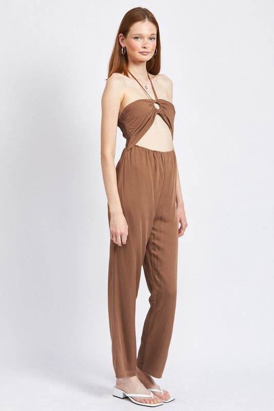 BANDEAU HALTER NECK JUMPSUIT - Shop Style & More | Fresh Looks, Everyday Deals & Free Shipping