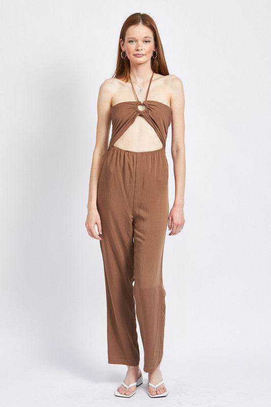 BANDEAU HALTER NECK JUMPSUIT - Shop Style & More | Fresh Looks, Everyday Deals & Free Shipping