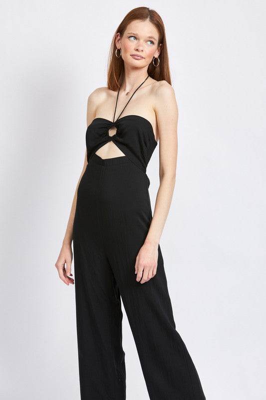 BANDEAU HALTER NECK JUMPSUIT - Shop Style & More | Fresh Looks, Everyday Deals & Free Shipping