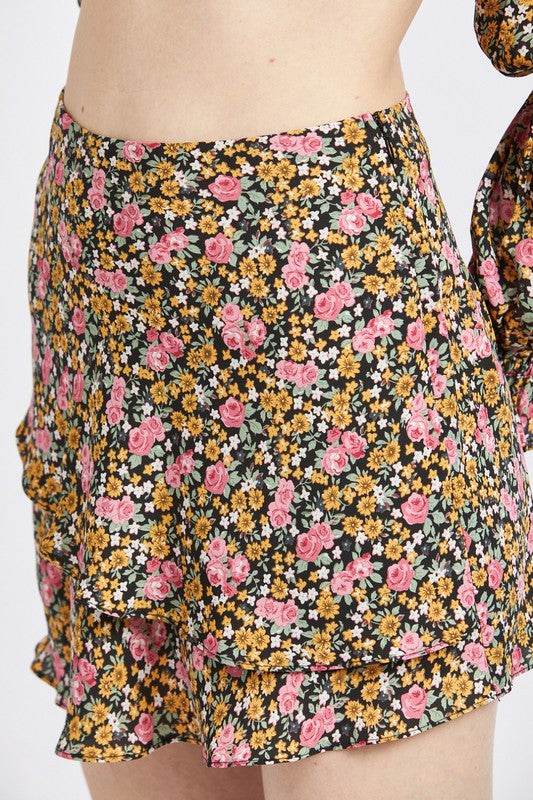 DITSY FLORAL RUFFLED SKORT - Shop Style & More | Fresh Looks, Everyday Deals & Free Shipping