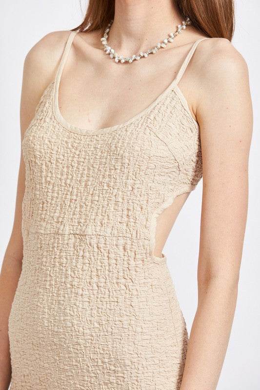 SPAGHETTI STRAP OPEN BACK MIDI DRESS - Shop Style & More | Fresh Looks, Everyday Deals & Free Shipping
