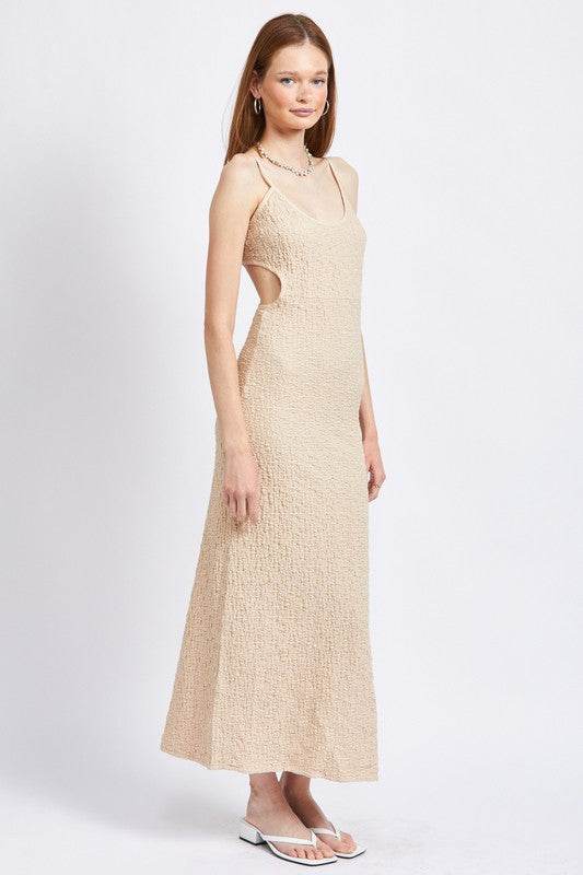 SPAGHETTI STRAP OPEN BACK MIDI DRESS - Shop Style & More | Fresh Looks, Everyday Deals & Free Shipping