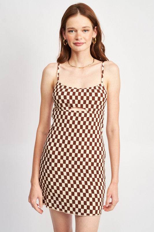 SPAGHETTI STRAP MINI PLAID DRESS - Shop Style & More | Fresh Looks, Everyday Deals & Free Shipping