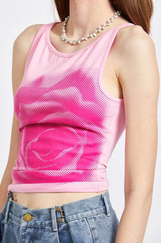 SCREEN PRINT BOAT NECK TANK TOP - Shop Style & More | Fresh Looks, Everyday Deals & Free Shipping
