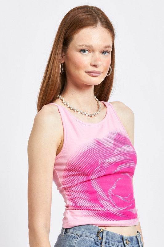 SCREEN PRINT BOAT NECK TANK TOP - Shop Style & More | Fresh Looks, Everyday Deals & Free Shipping