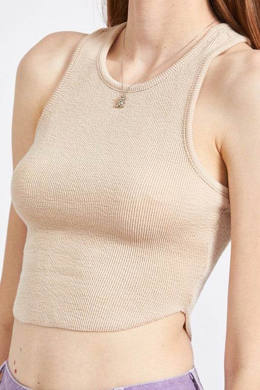 RACER BACK CROPPPED TANK TOP - Shop Style & More | Fresh Looks, Everyday Deals & Free Shipping