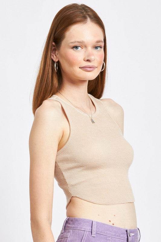 RACER BACK CROPPPED TANK TOP - Shop Style & More | Fresh Looks, Everyday Deals & Free Shipping
