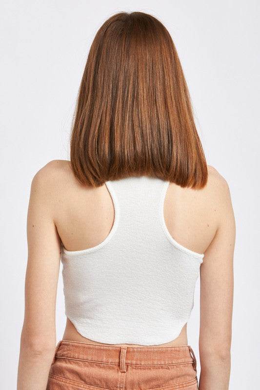 RACER BACK CROPPPED TANK TOP - Shop Style & More | Fresh Looks, Everyday Deals & Free Shipping