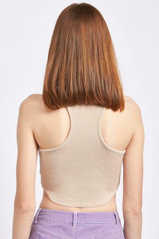 RACER BACK CROPPPED TANK TOP - Shop Style & More | Fresh Looks, Everyday Deals & Free Shipping