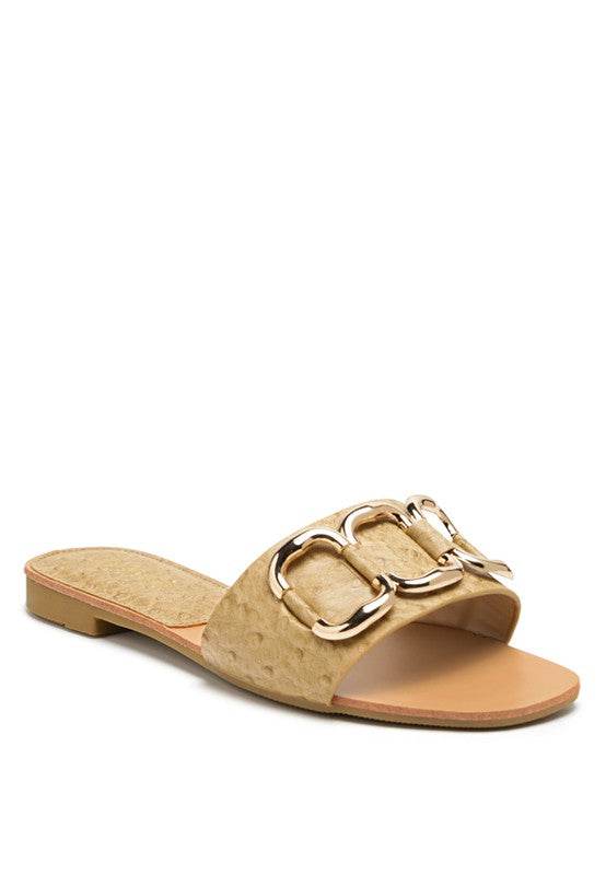 MADELEINE METAL RINGS FLAT SLIDES - Shop Style & More | Fresh Looks, Everyday Deals & Free Shipping