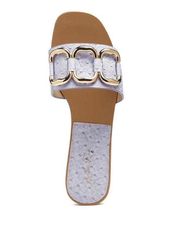 MADELEINE METAL RINGS FLAT SLIDES - Shop Style & More | Fresh Looks, Everyday Deals & Free Shipping