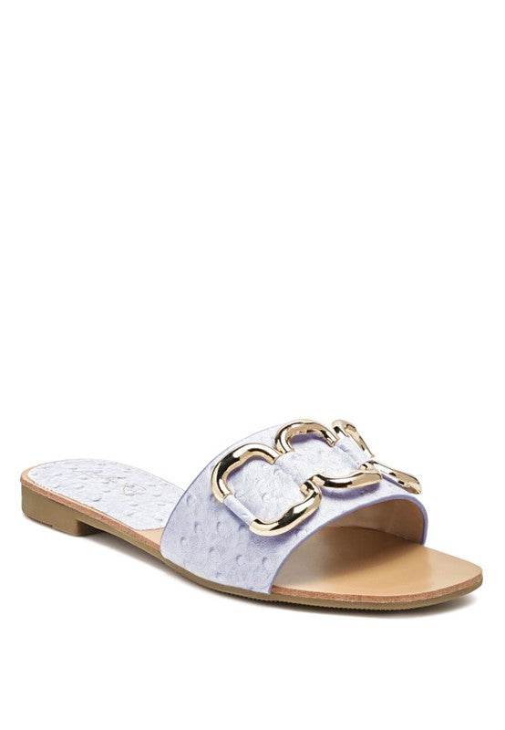 MADELEINE METAL RINGS FLAT SLIDES - Shop Style & More | Fresh Looks, Everyday Deals & Free Shipping