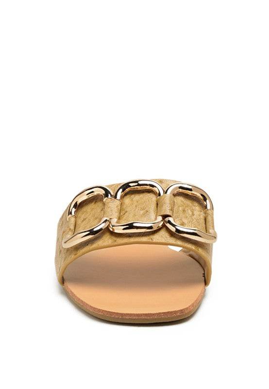 MADELEINE METAL RINGS FLAT SLIDES - Shop Style & More | Fresh Looks, Everyday Deals & Free Shipping