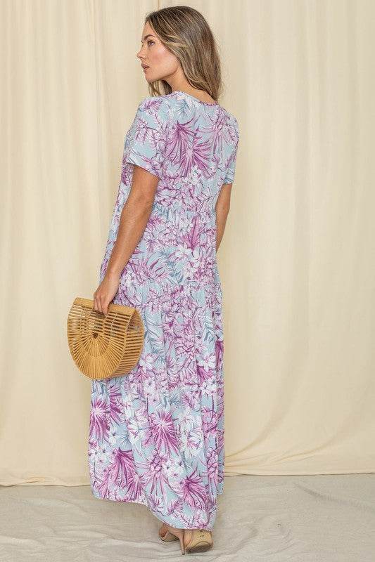 Tropical Tiered Flowy Maxi Dress - Shop Style & More | Fresh Looks, Everyday Deals & Free Shipping