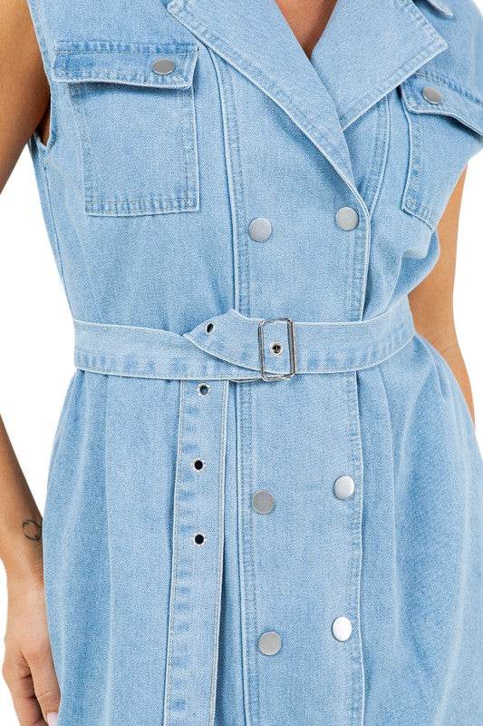 WOMEN SEXY DENIM VEST DRESS - Shop Style & More | Fresh Looks, Everyday Deals & Free Shipping
