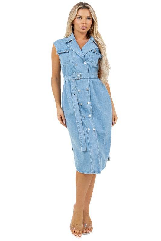 WOMEN SEXY DENIM VEST DRESS - Shop Style & More | Fresh Looks, Everyday Deals & Free Shipping