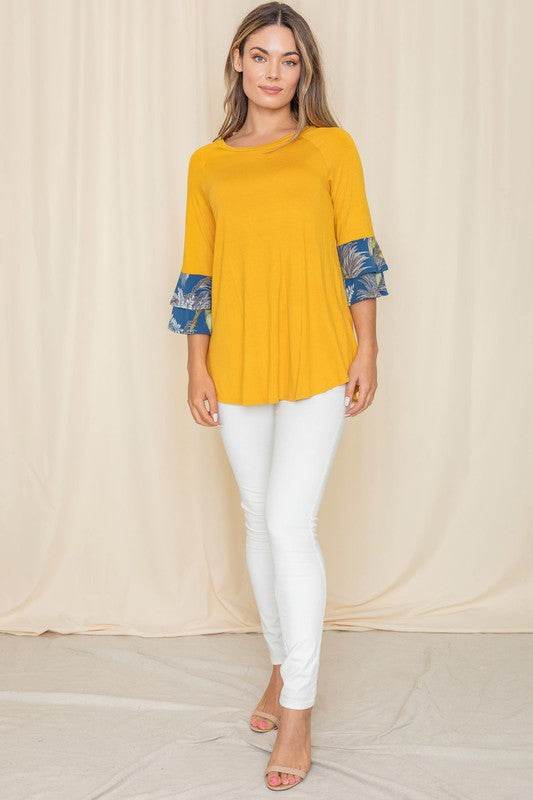 Floral Double Ruffle Tunic - Shop Style & More | Fresh Looks, Everyday Deals & Free Shipping