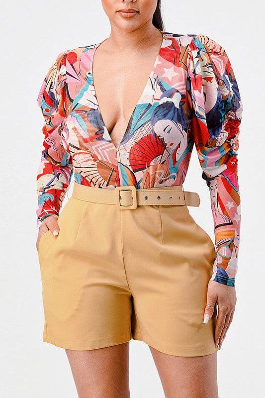 Kimono chiffon multi print long sleeve romper - Shop Style & More | Fresh Looks, Everyday Deals & Free Shipping