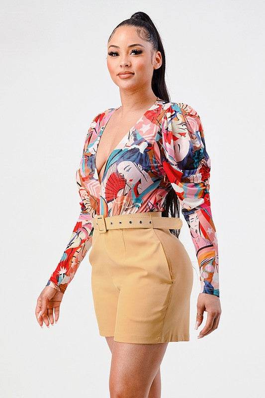 Kimono chiffon multi print long sleeve romper - Shop Style & More | Fresh Looks, Everyday Deals & Free Shipping