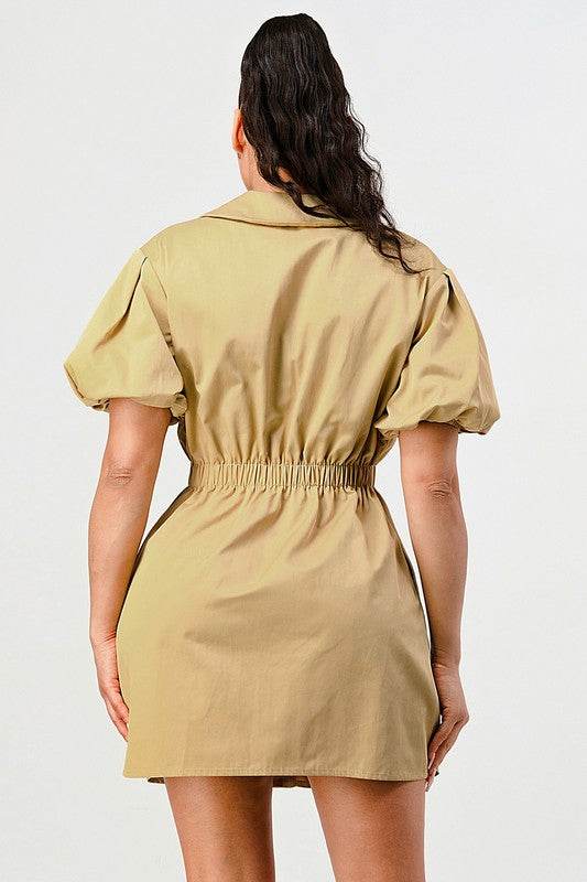 Casual but trendy safari mini dress - Shop Style & More | Fresh Looks, Everyday Deals & Free Shipping