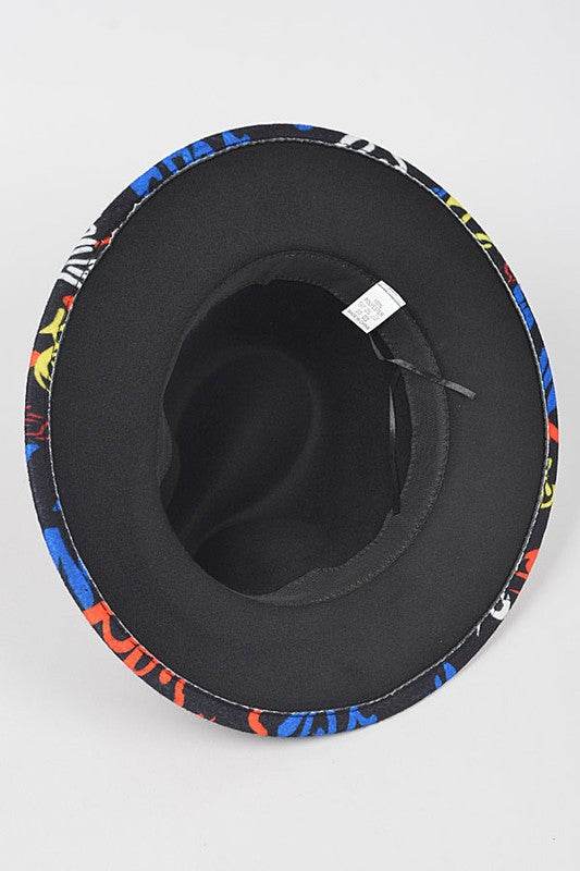 Graffiti Felt Blend Fedora - Shop Style & More | Fresh Looks, Everyday Deals & Free Shipping