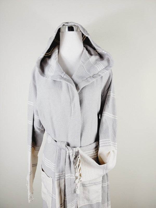Unisex Robe, Beach or spa Robe with pockets - Gray - Shop Style & More | Fresh Looks, Everyday Deals & Free Shipping