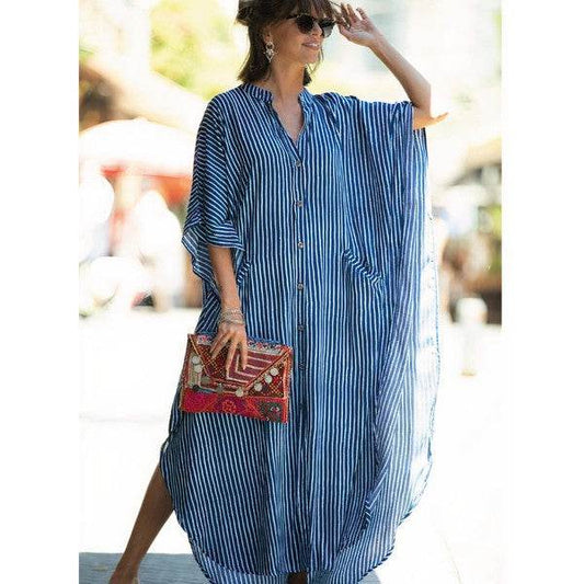 Wide Dress - Blue - Shop Style & More | Fresh Looks, Everyday Deals & Free Shipping